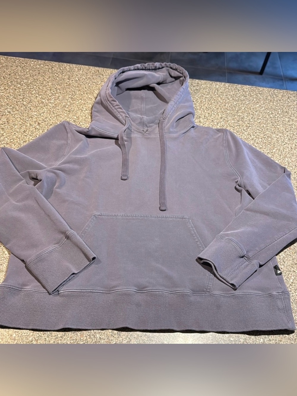 American Giant Hoodie size Medium. Grayish purple in color.